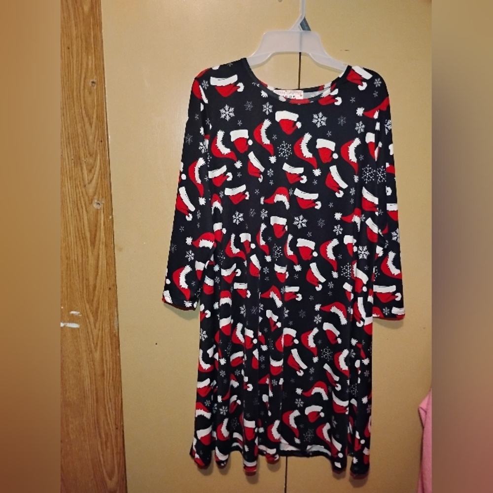 Santa Hat Christmas XL Dress